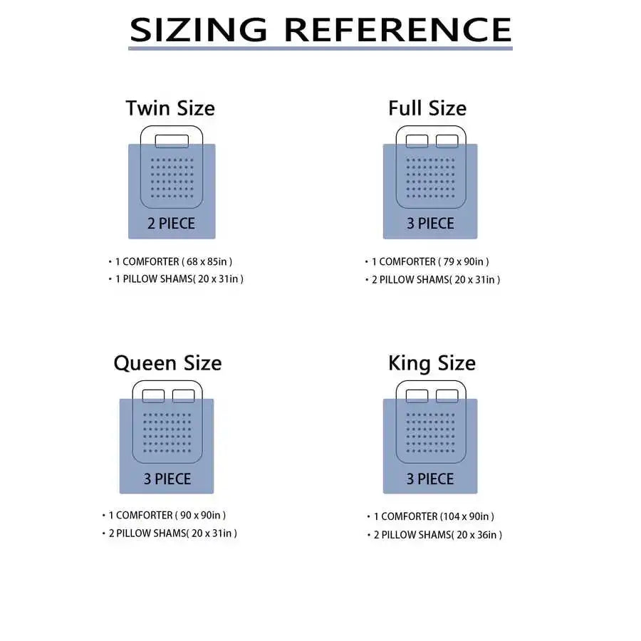 2/3pcs Pink Blue Purple Ombre Glitter Print Bed Comforter Sets, Twin Full Queen King Sizes,.