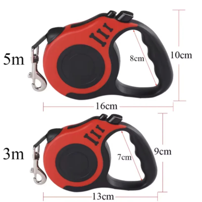 3M 5M Dog Leash for Small Dogs Cat Automatic Retractable Durable Nylon Lead .