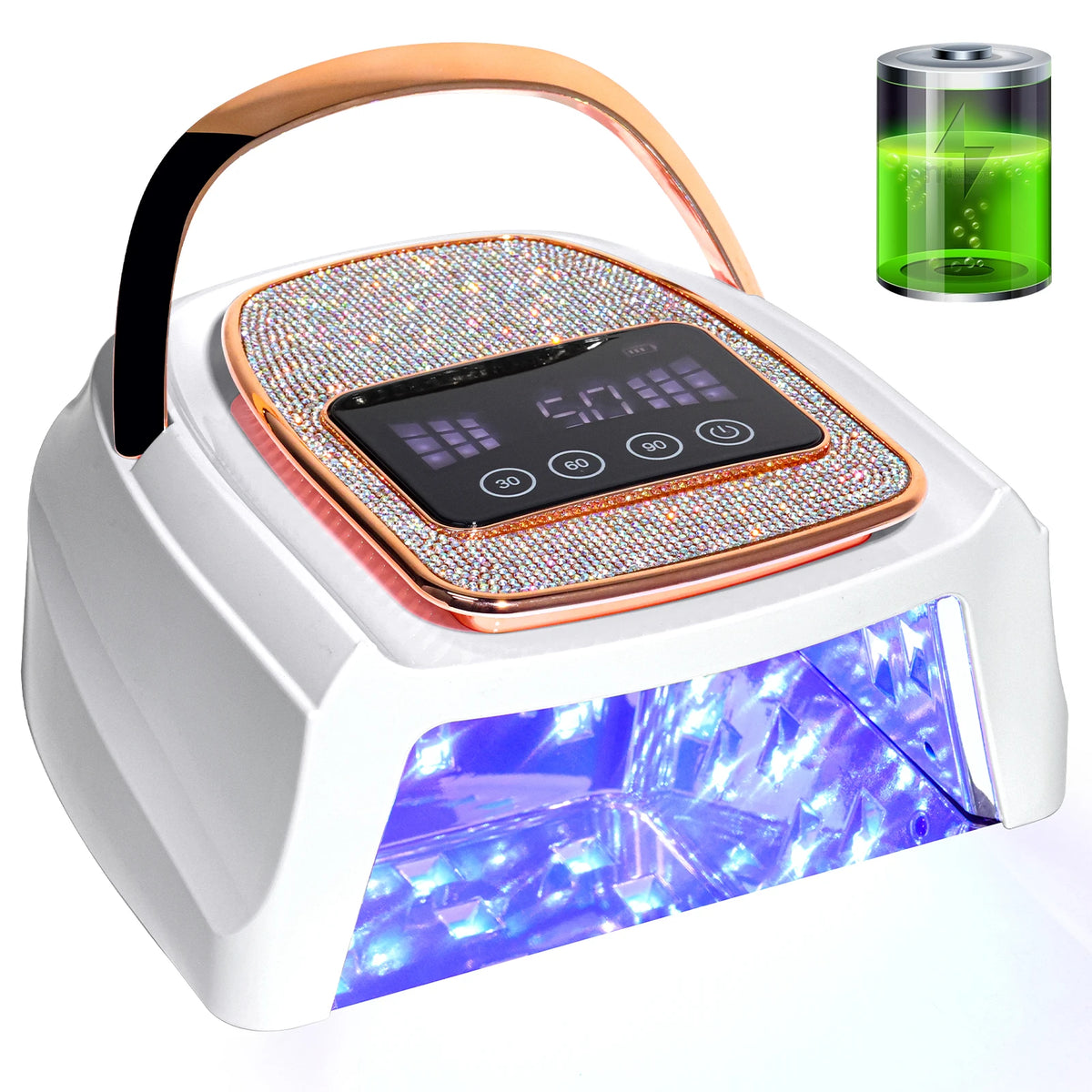 Professional UV LED Nail Lamp Rechargeable 30 LED Nail Dryer .