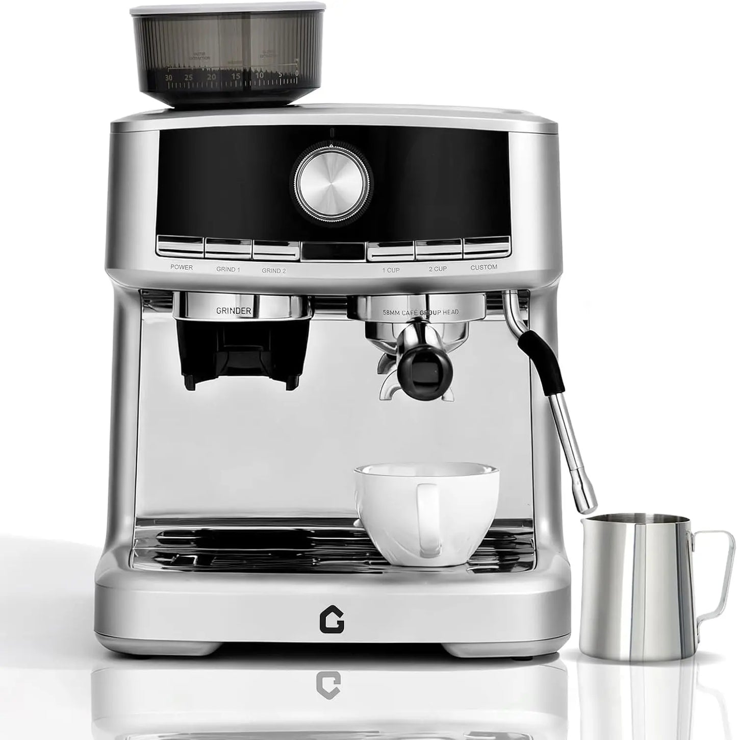 Espresso Machine with Grinder, . for Cappuccino and Latte