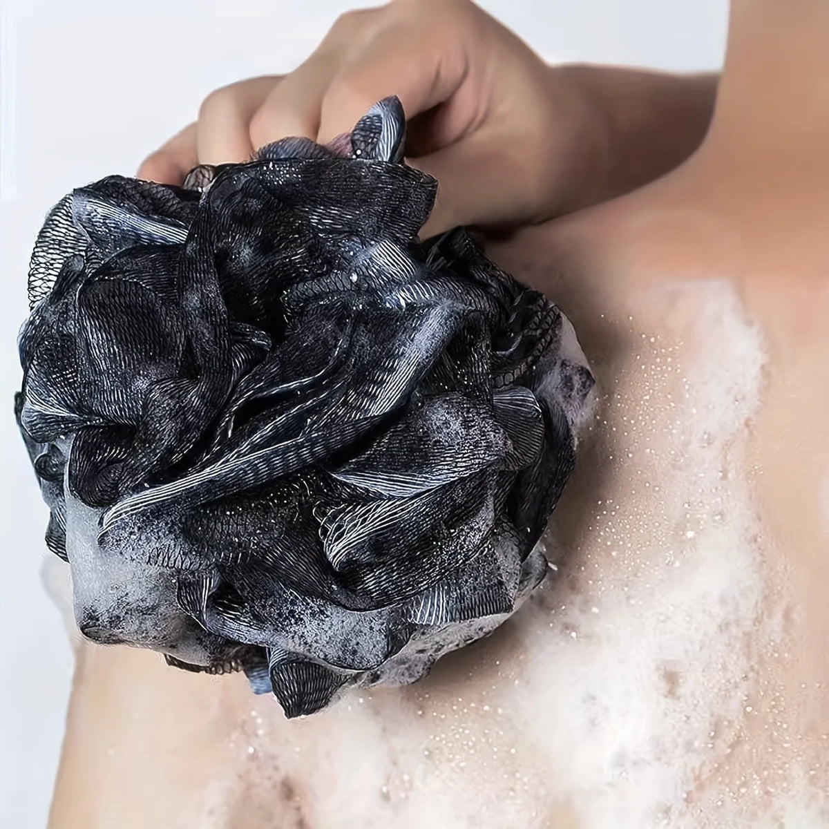 Exfoliating Body Scrubber Set - Includes Back Scrubber, Bath Glove And Shower Bath Sponge Loofah .
