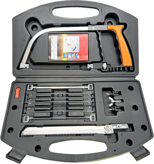 12Pcs Multifunction Handsaw Set: Hacksaw, Coping, Bow,.