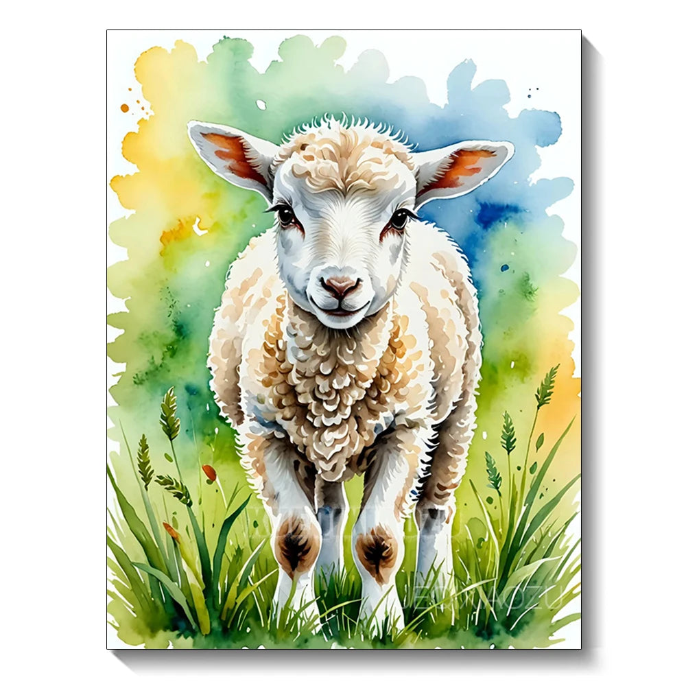 Watercolor Animal Series Diamond Painting Decoration Diy Full Rhinestone Eagle Raccoon Mosaic Cross Stitch Kit Gift