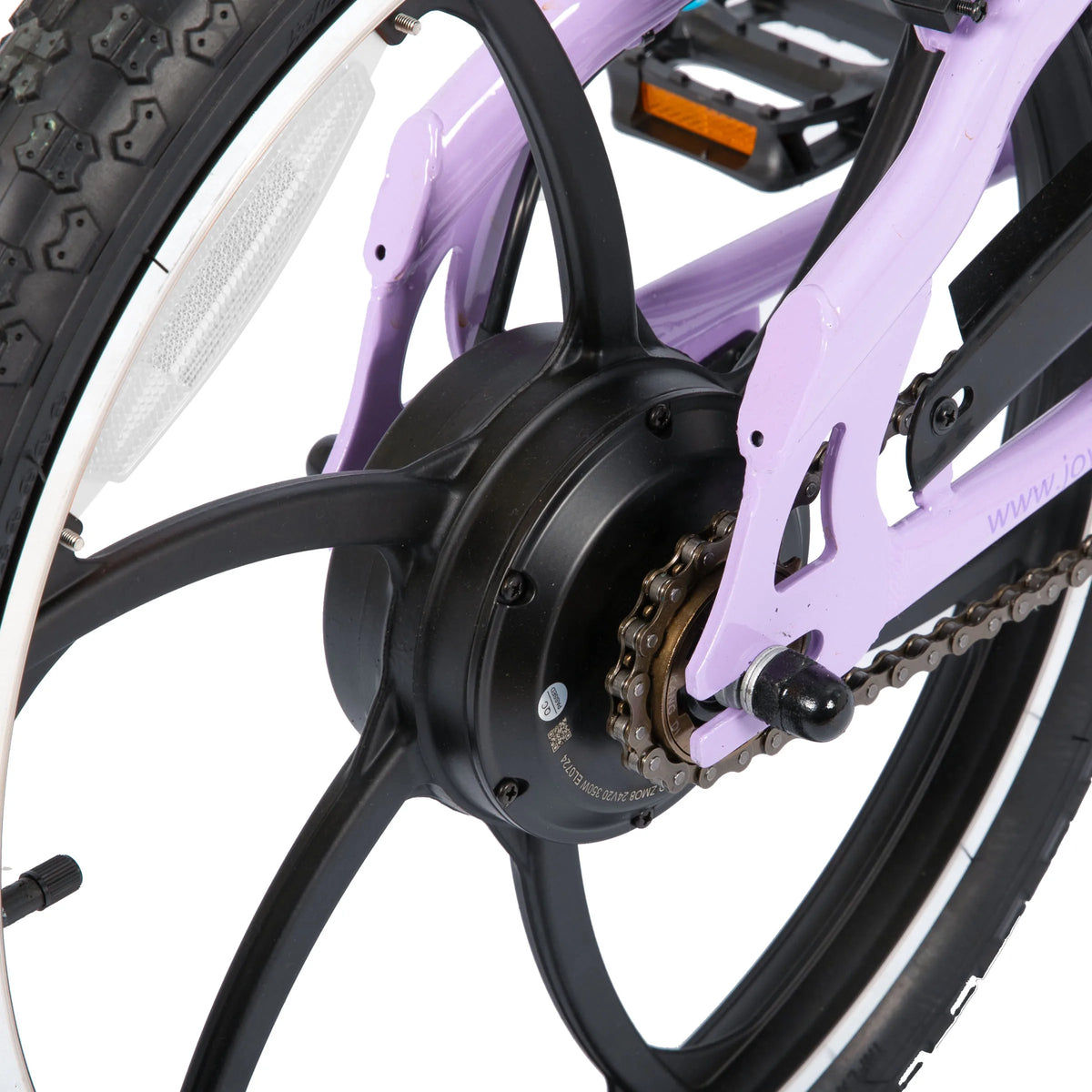 Kids' Electric Mountain Bike for Boys, Girls & Teens Ages 7+, 20 Inch Ebike with 250W Brushless Motor, 15 Miles Range & 15.5MPH Speed, Removable Battery & Dual V-Brakes,.