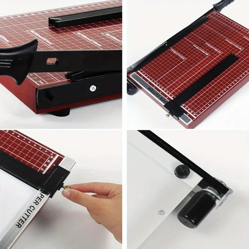 A4 Paper Guillotine Cutter Trimmer Aluminum Copper PVC Cut Tools Professional Cutting Machine 1PC