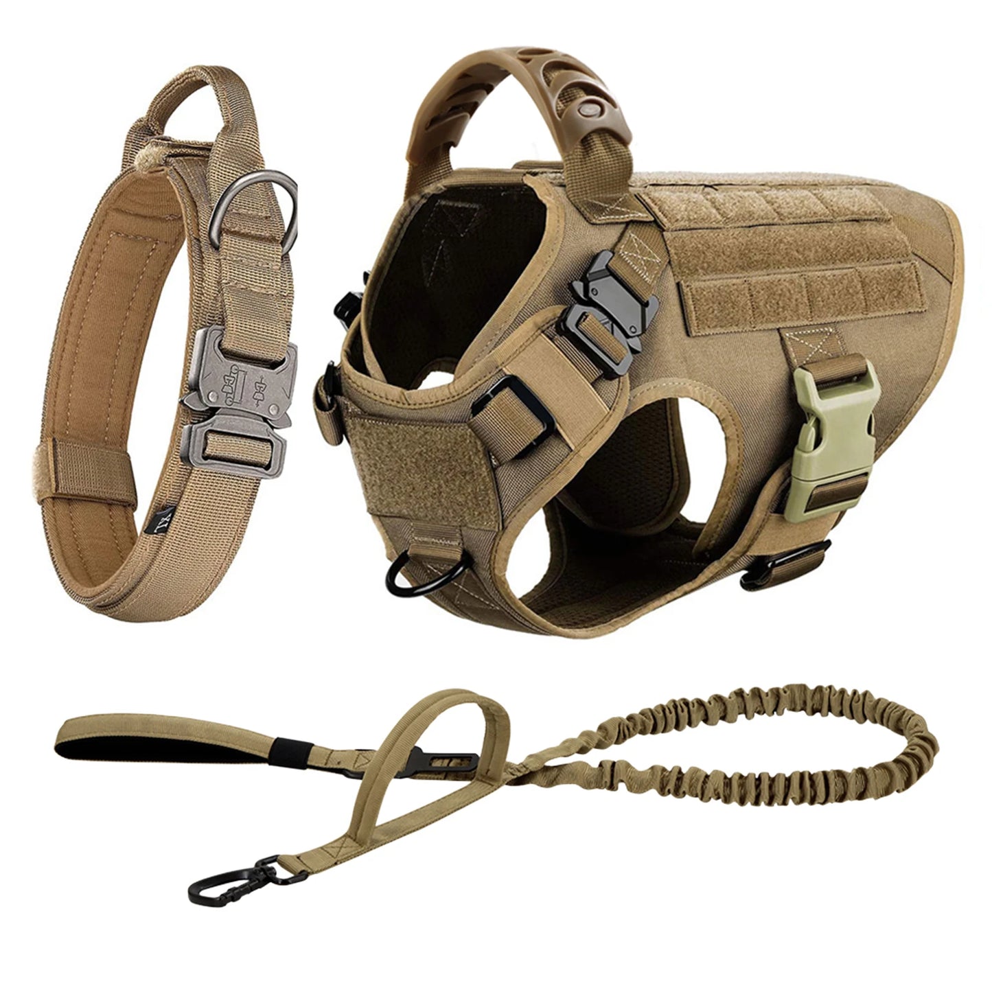 Large Dog Harness And Leash Set Pet German Shepherd Malinois Training Walking Vest Dog