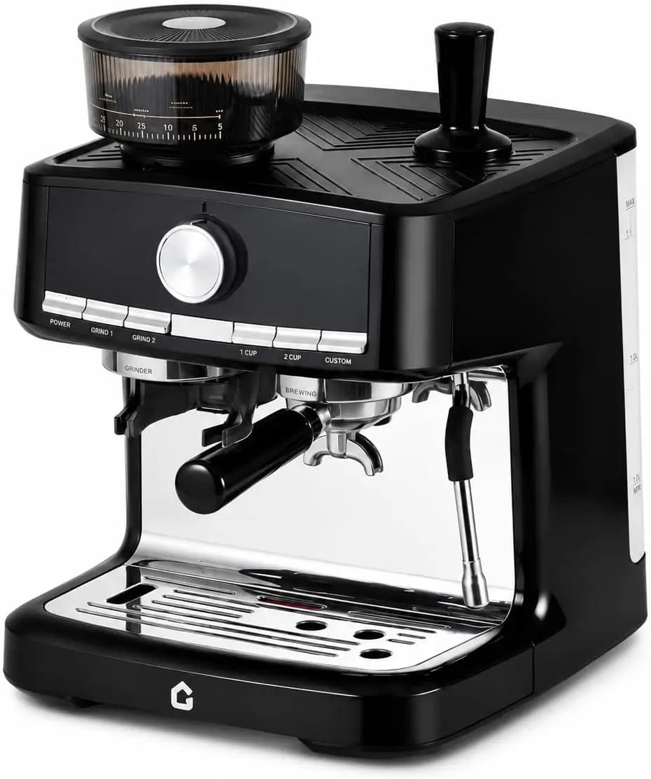Espresso Machine with Grinder, . for Cappuccino and Latte