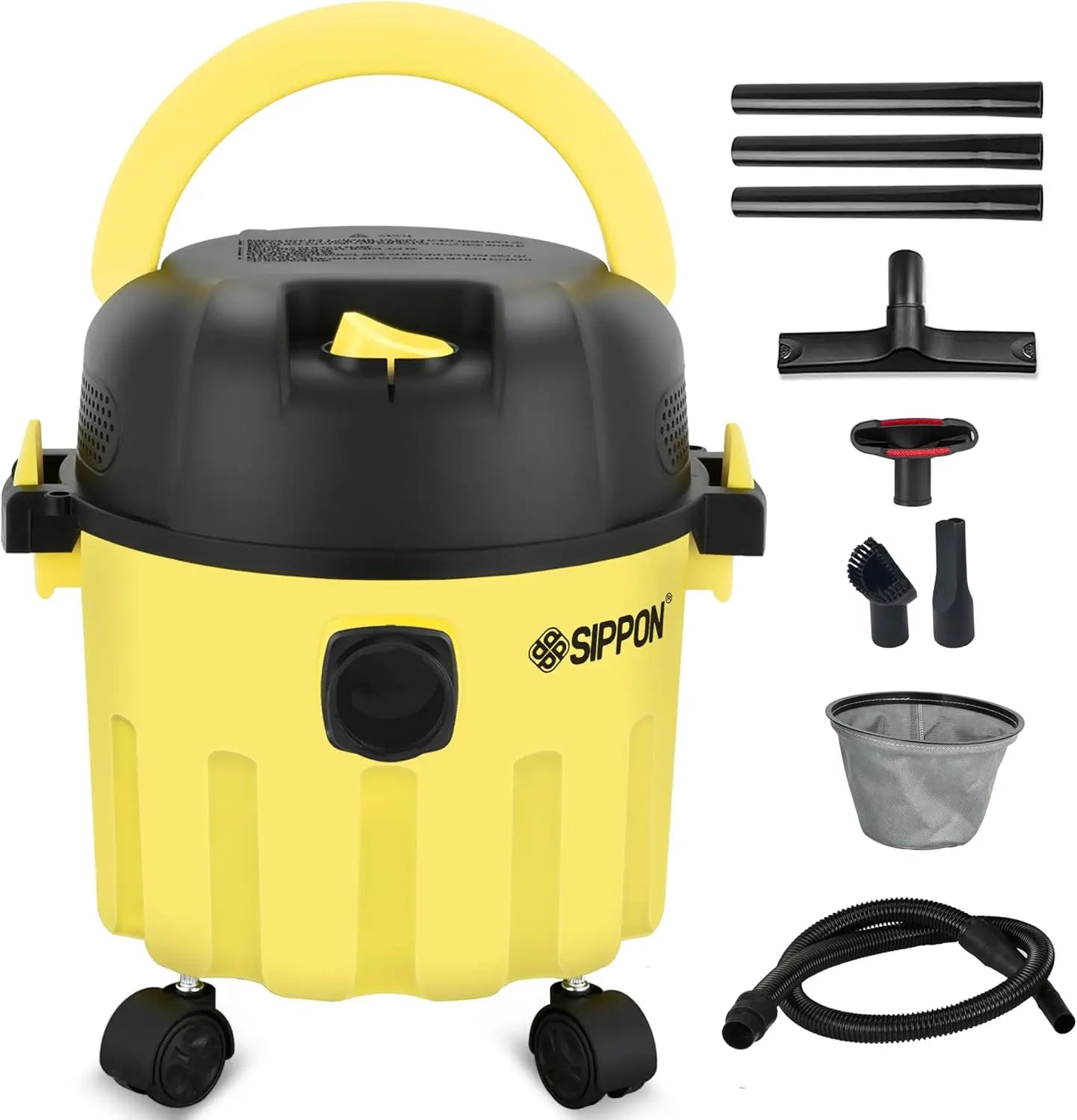 3-in-1 Wet Dry Vacuum, 2 Peak HP, Portable Shop Vacuum Cleaner . Pet Hair, Hard Floor,.