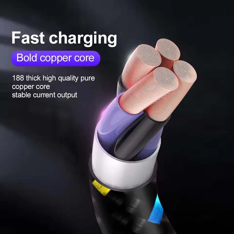 2.0A Nylon Micro USB Cable Fast Charging Wire For Samsung Xiaomi Data Cable Mobile Phone Fast USB Charger Cable Android Cord
