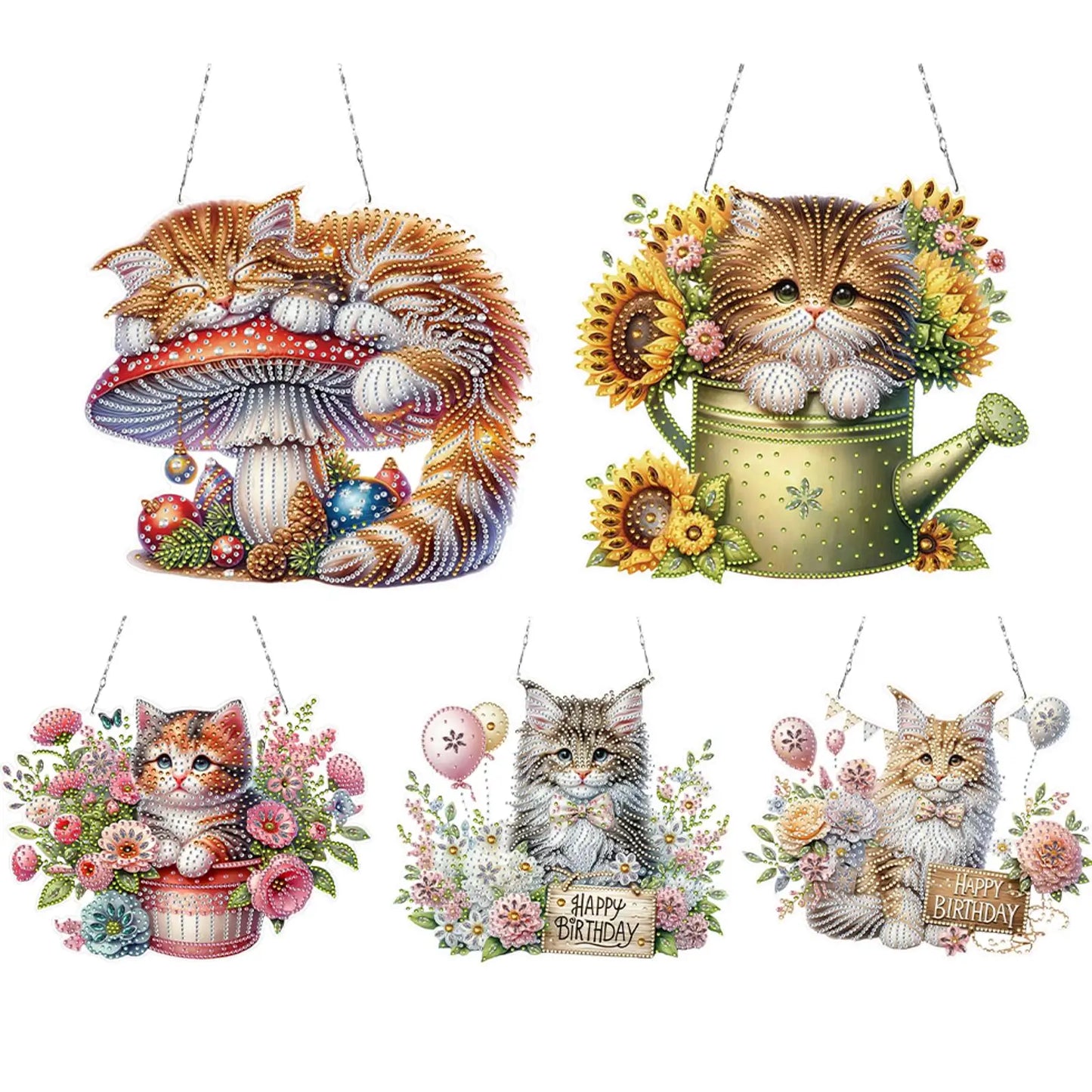2D/Flat DIY Hanging Diamond Art Kits