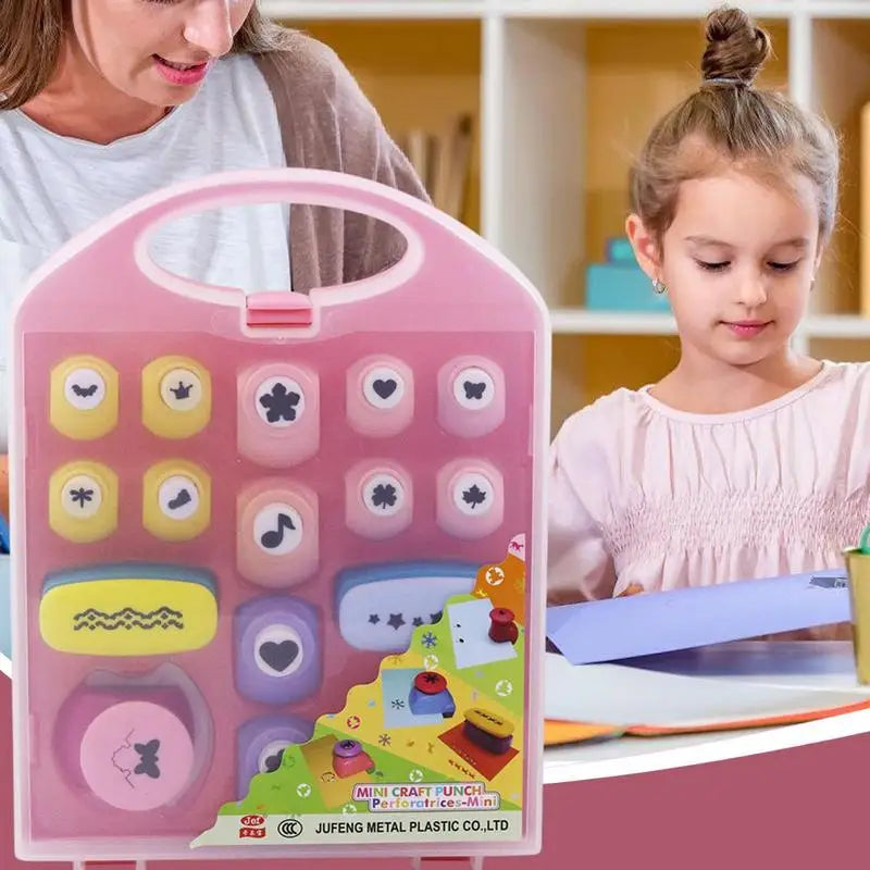 Punches For Paper Crafts 3D Crafting Punch Kit Educational Embossing Machine Lightweight Scrapbook Paper.