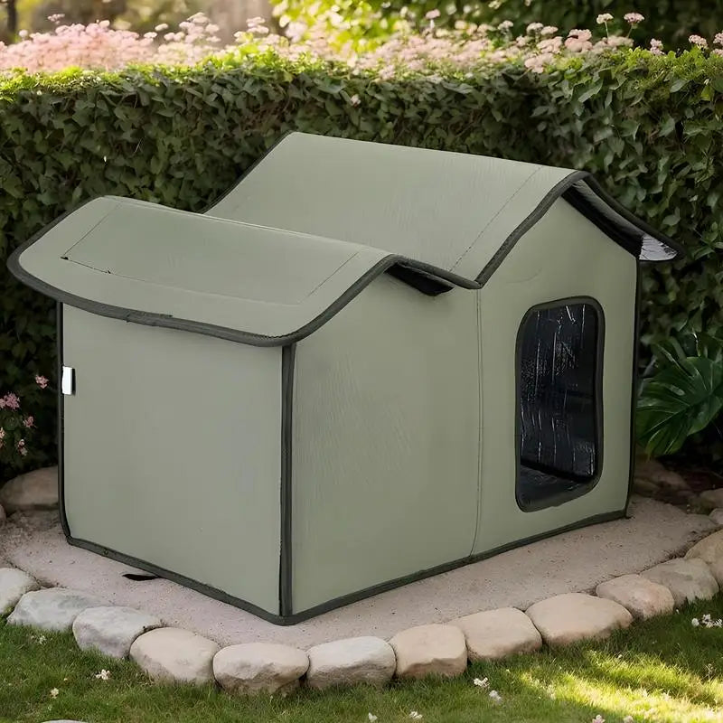 Cat House Waterproof Outdoor Winter Warm Pet Cat Cave. Foldable and Washable .