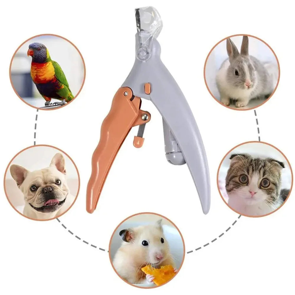 Professional Pet Nail Clipper Scissors With LED Light Cat Dog Nail Clipper