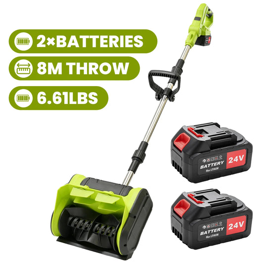 21V Cordless Handheld Snow Thrower Lightweight 11-inch Foldable Electric Snow Blower with 4.0Ah Fast Charger 3-Stage for .