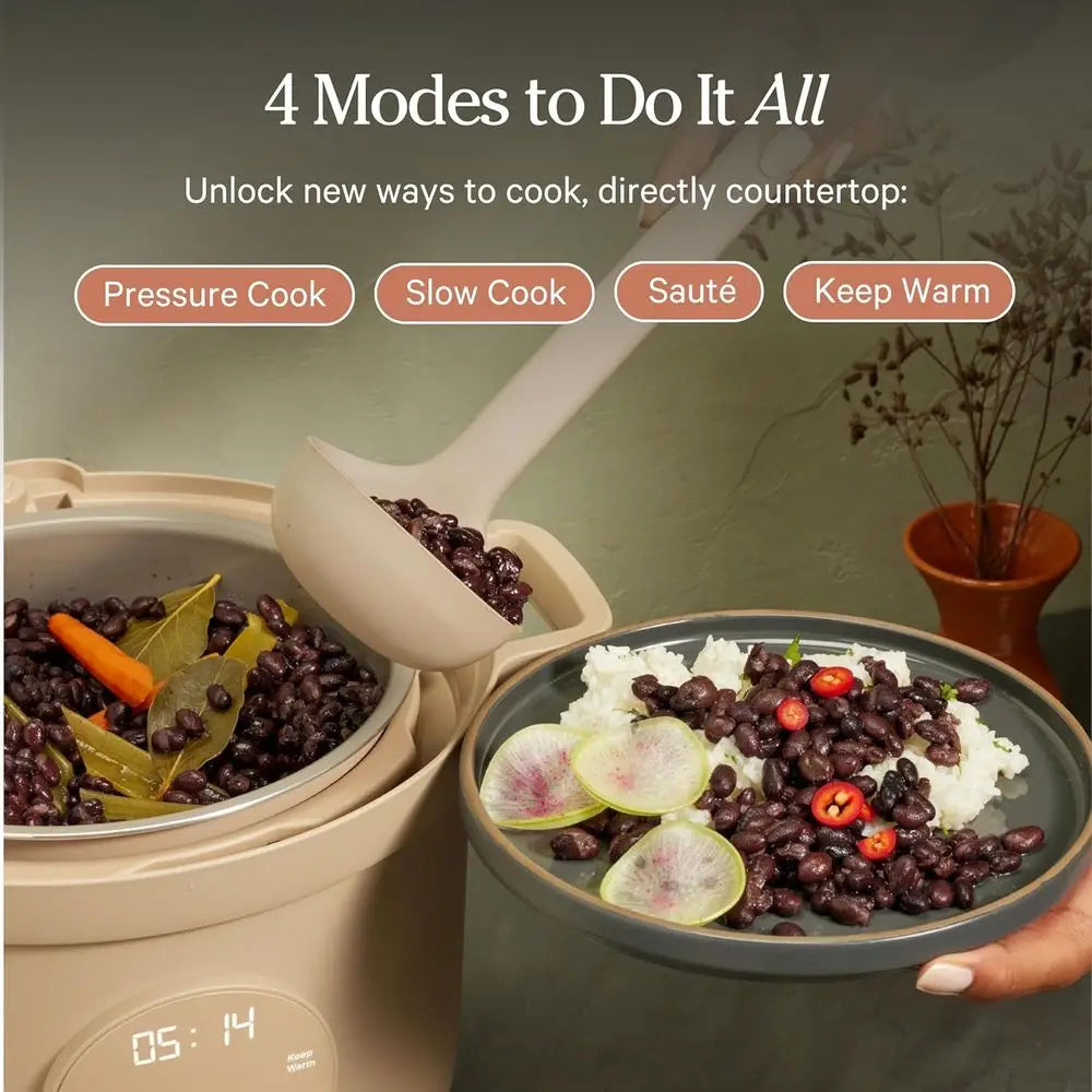 6-Quart Nonstick Multi-Cooker with Touch Controls,