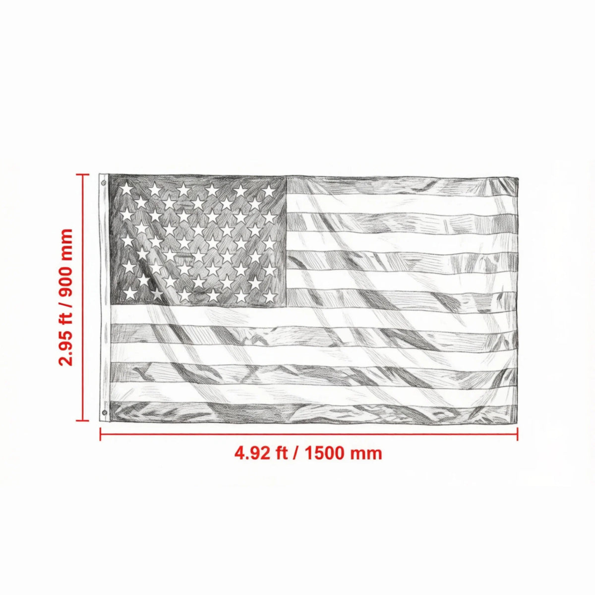 20FT Heavy Duty Telescoping Flagpole Kit,  3x5 American Flag for Outside