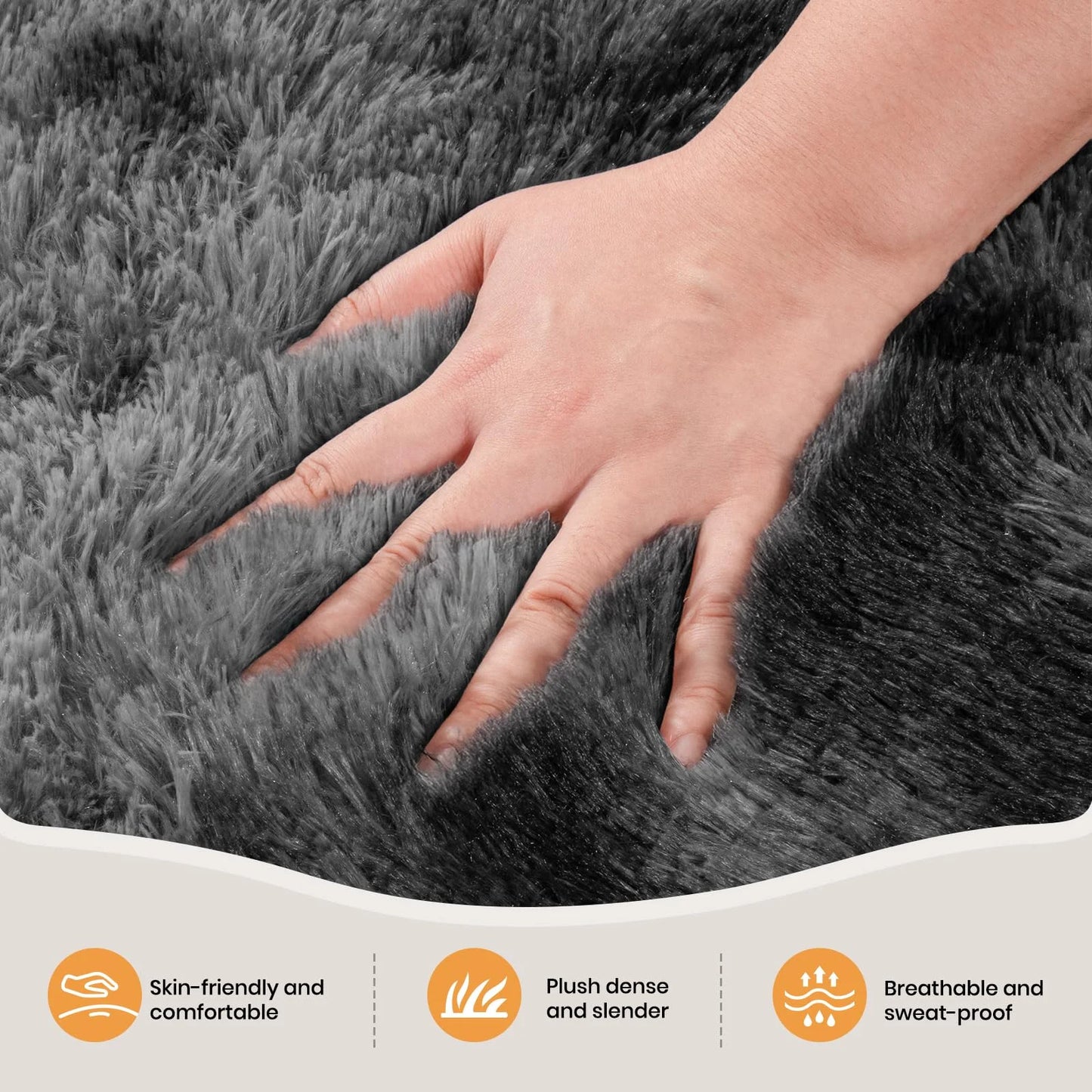 .Minimalist Style .Fluffy And Slip-Resistant.