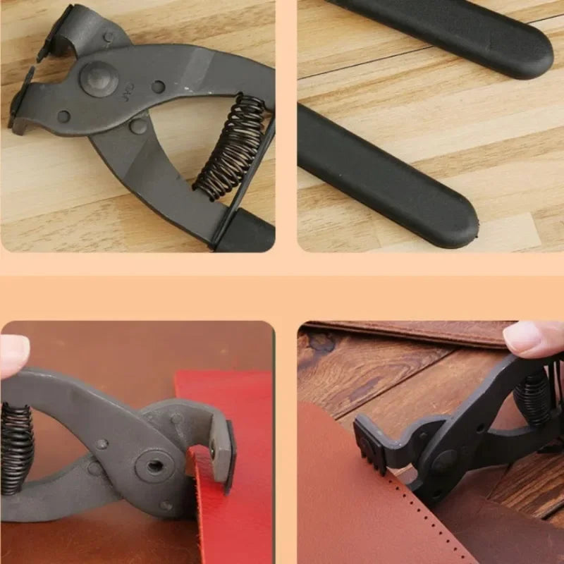 1Pc Leather Craft Hole Punch Tool 4mm Hole Puncher Carbon Steel Leather Craft Hand Tool.