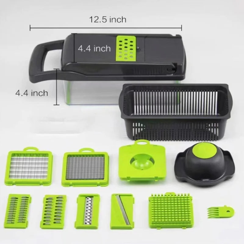 Upgraded Vegetable Chopper, Multi-Functional Easy