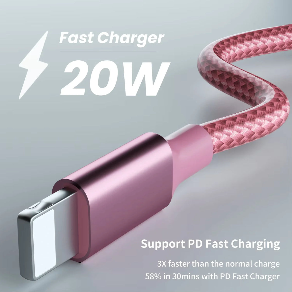 MFi Certification 3PCS Type-C To Lightning Cable Fast Charging Suitable For IPhone Charger USB Type C