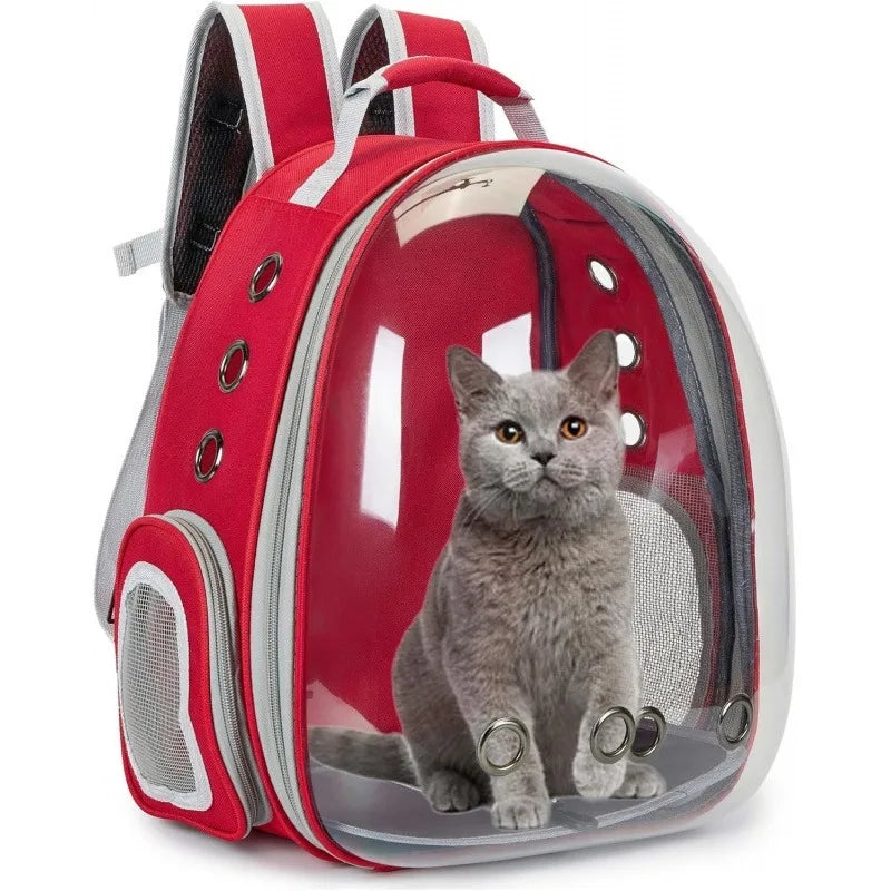 Pet Cat Carrying Bag Space Pet Backpacks Breathable Portable Transparent Backpack Puppy Dog Transport Carrier Space Capsule Bags
