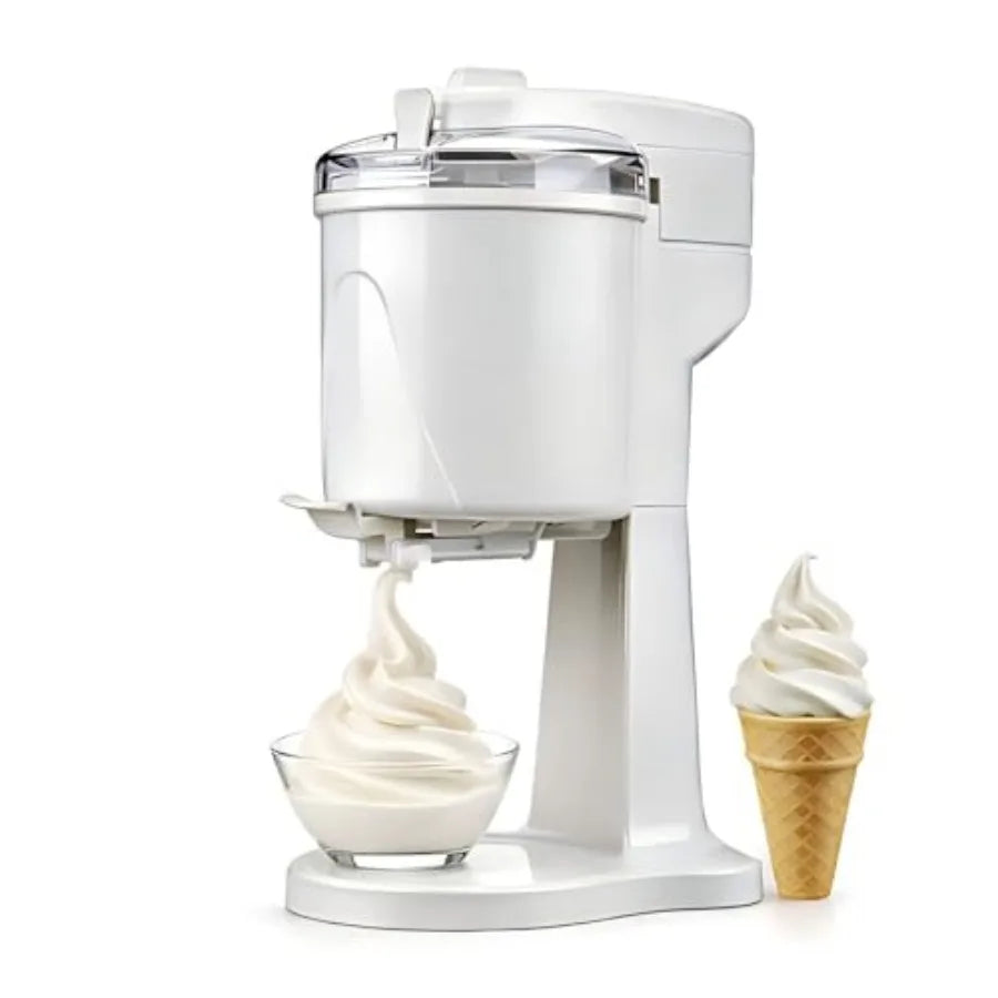 Soft Serve Ice Cream Machine with Freezer Bowl, 1.0 Qt Homemade Swirl Ice Cream Maker,. Frozen Yogurt