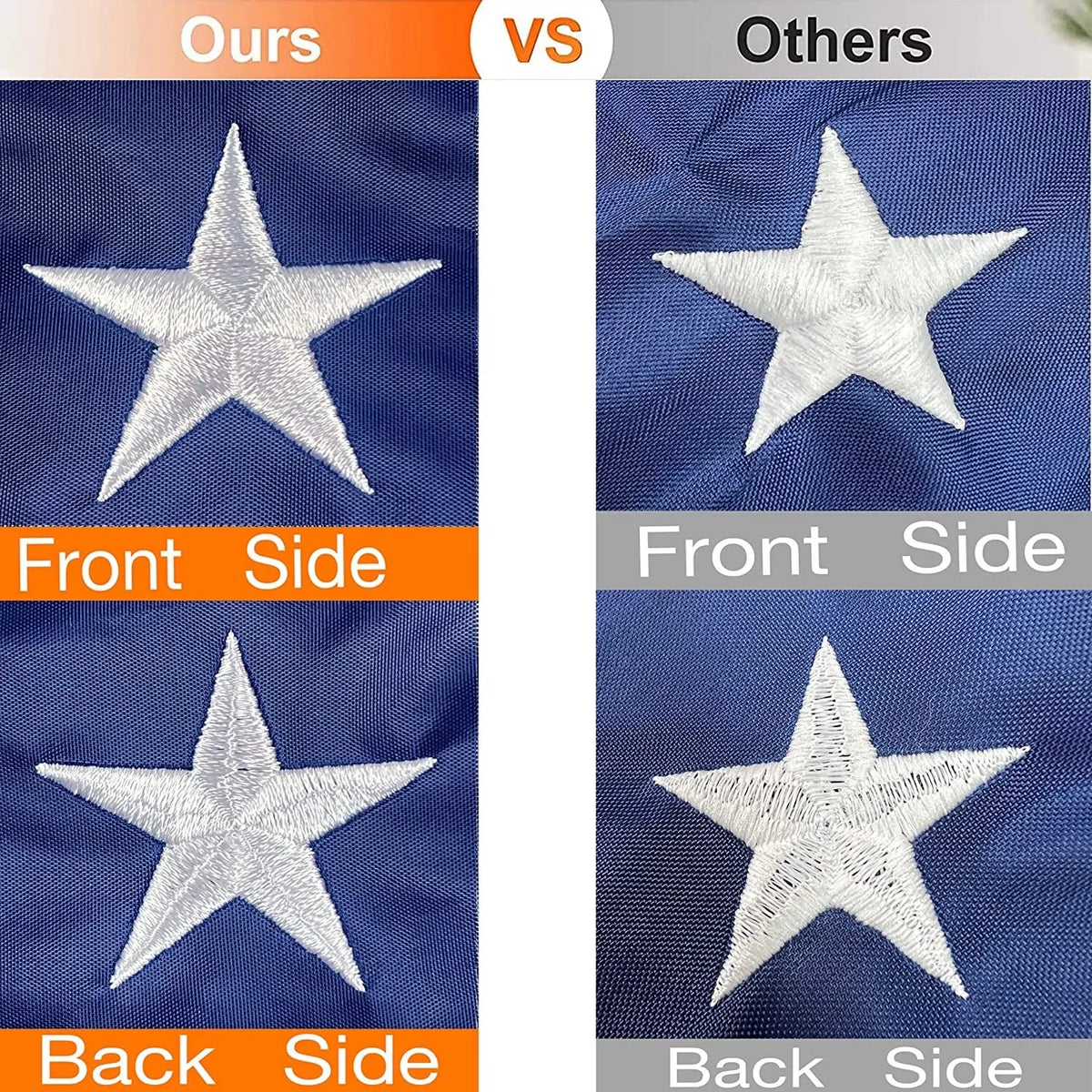 US American Flag 3x5 Quality Made USA Flag Embroidered United States Flag