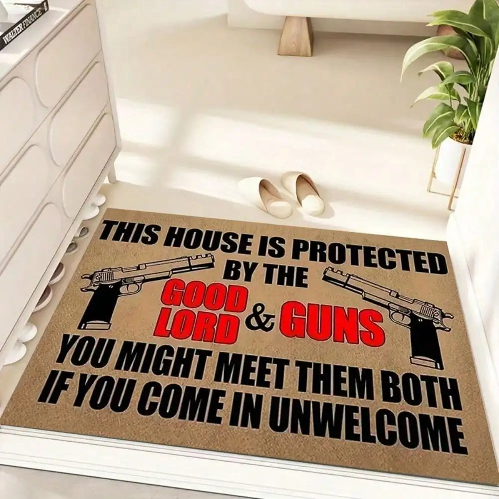 Funny Doormat  Mat Protected
