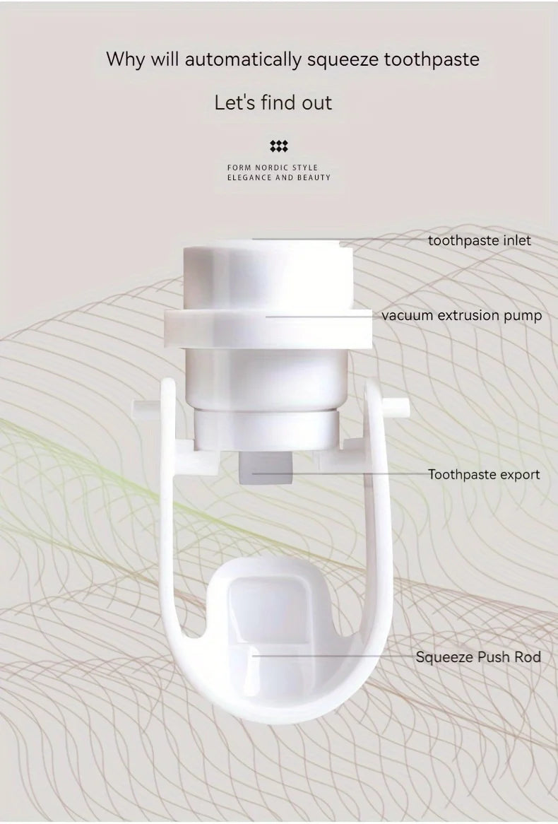 Self-Adhesive Toothpaste Dispenser,