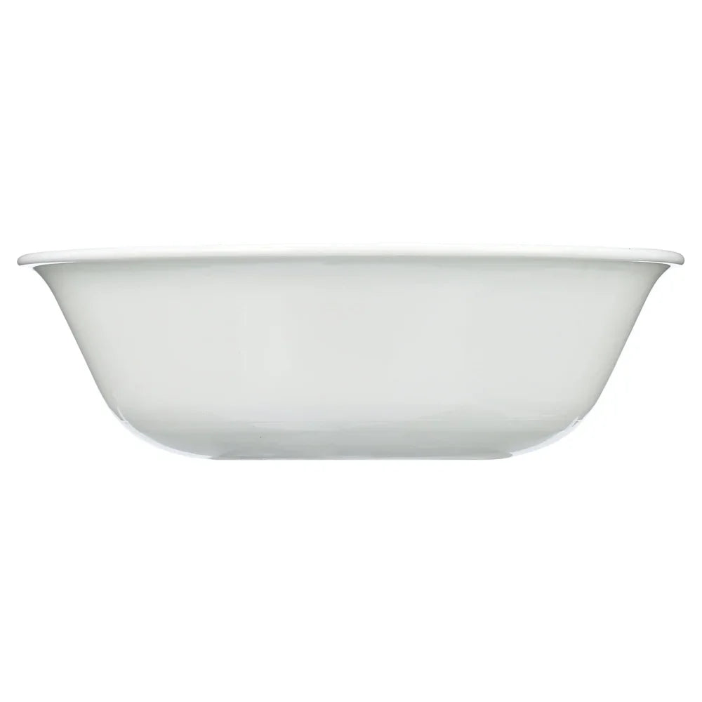 Madeline Embossed White Soup Cereal Bowls Lightweight Microwave Dishwasher Safe Triple Layer Strong Chip Crack Resistant