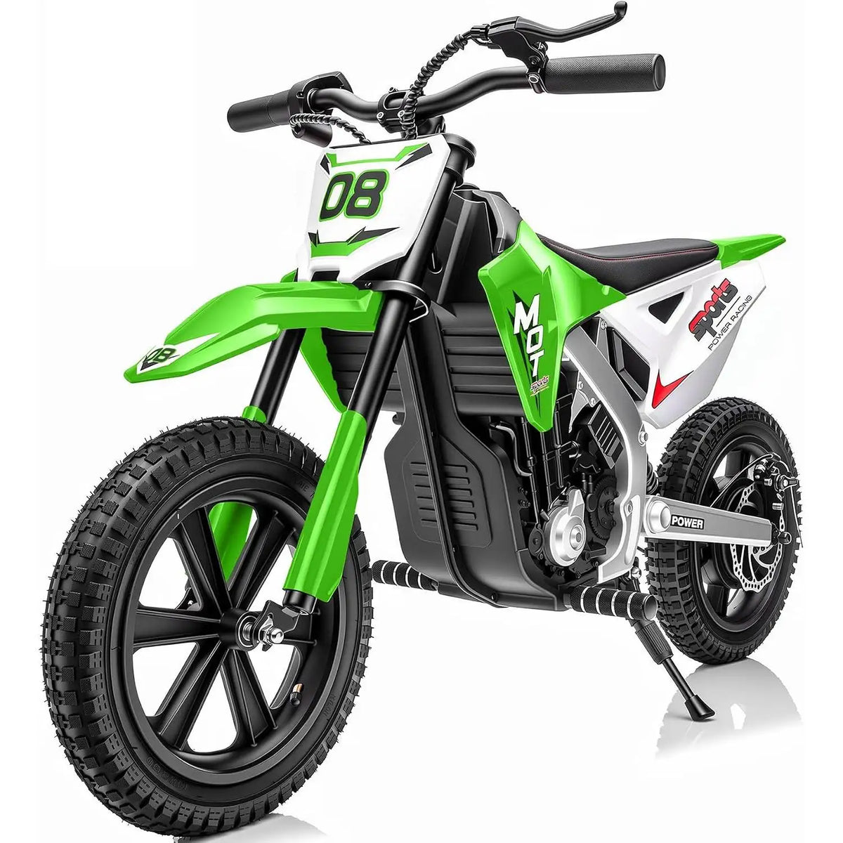 24V Kids Electric Dirt Bike, Powerful Motor 14MPH Ride‑on Motorcycle for Kids, 3‑Speed Adjustable with Disc Brake & Shock Absorption,