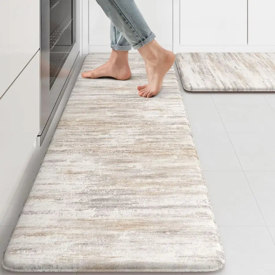 Anti Fatigue Kitchen Mats for Floor 2 Piece, Cushioned