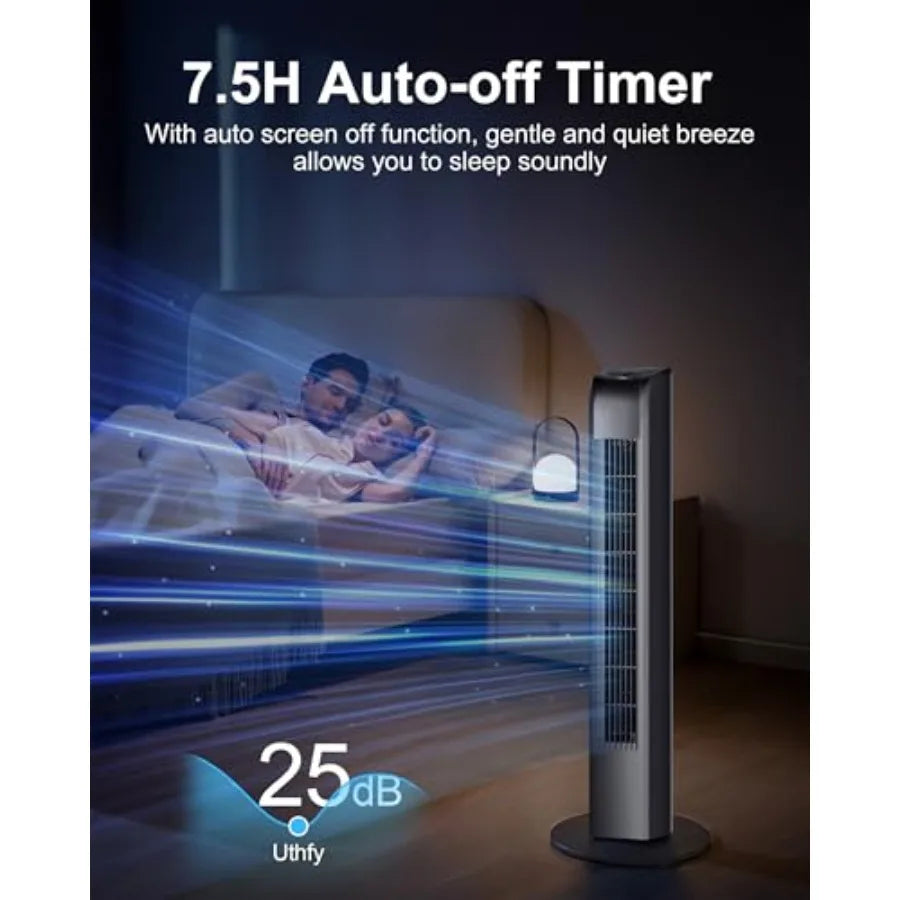 Oscillating Tower Fan with Remote