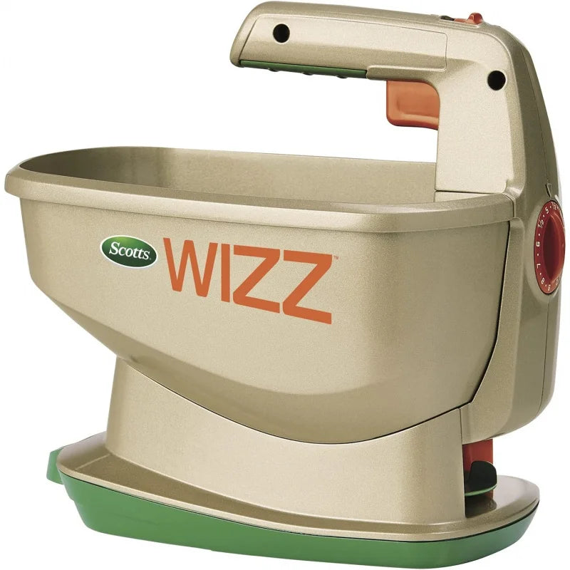 Plastic Wizz Handheld Spreader: Holds 2,500 sq.ft., for Seed, Fertilizer & Ice Melt