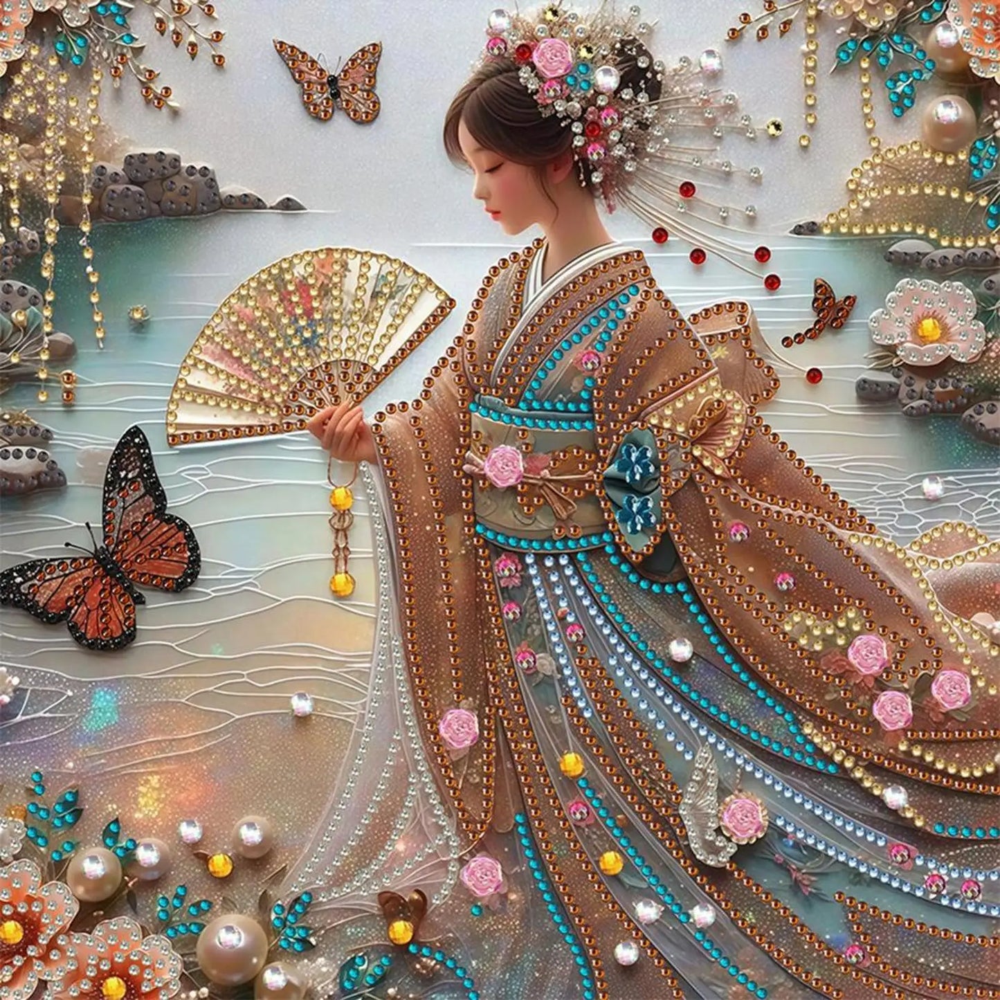 Japanese Girl Diamond Painting Kit