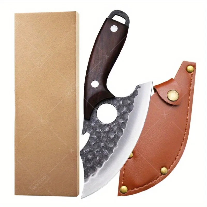 1 PC Kitchen Chef Knife Stainless Steel Multipurpose Boning Knife with Sheath .