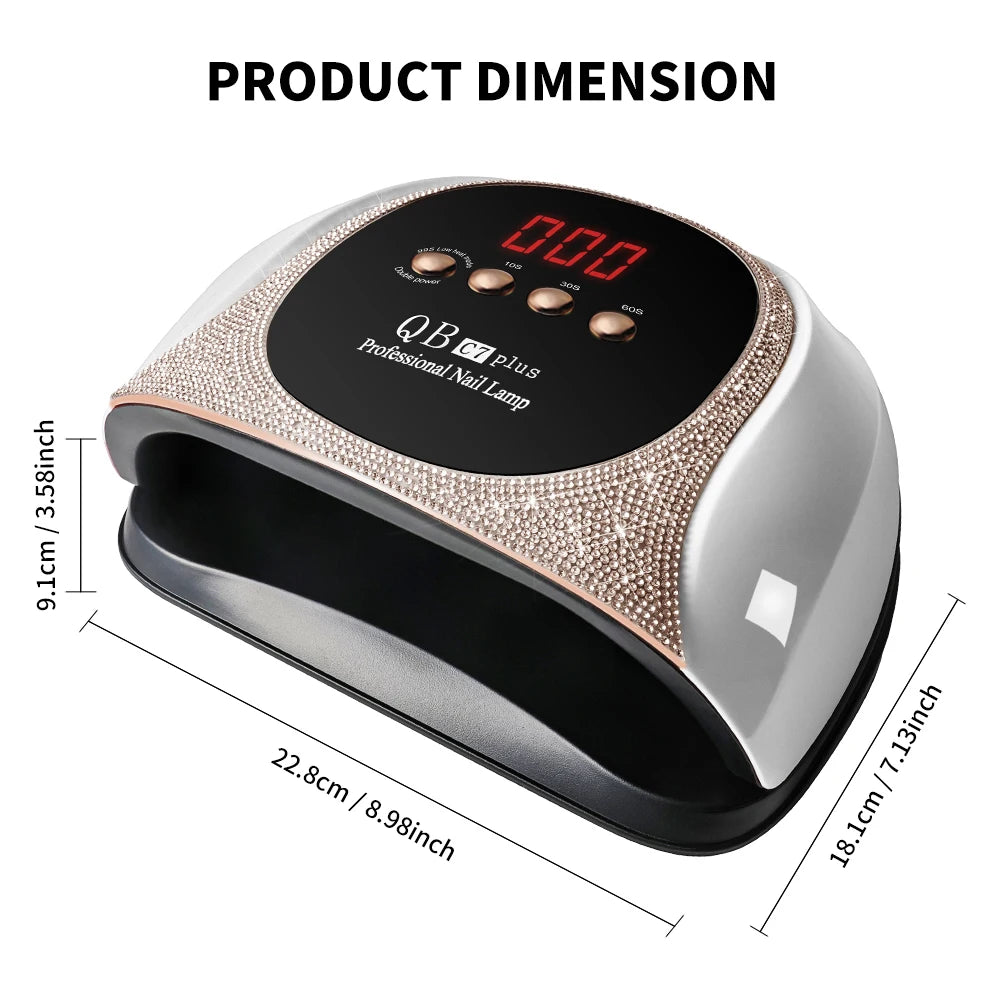 LIMEGIRL 57 UV LED Nail Dryer Professional Nail Lamp for UV Gel Nail Polish Curing Lamp with Timer Automatic Sensor .