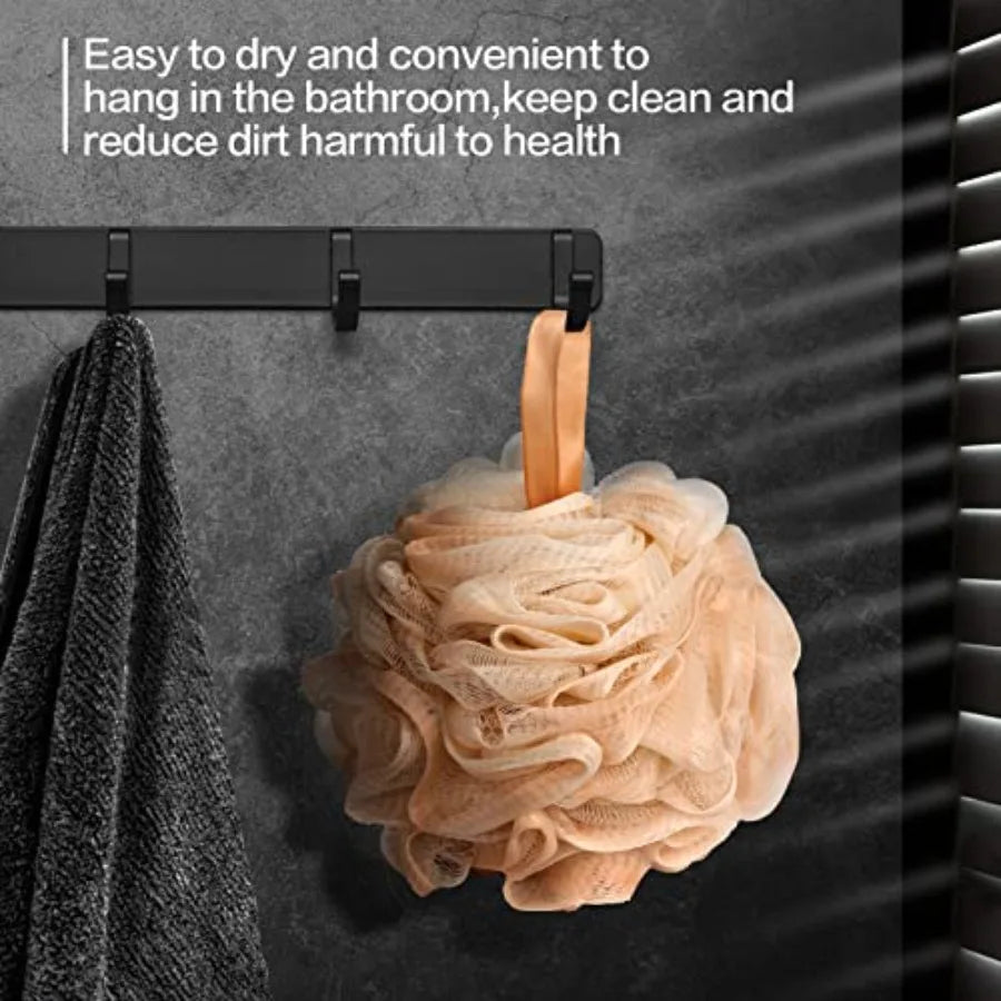 Loofah Bath Sponge Shower Loofahs, 4 Pack Soft Loofa Exfoliating Body Scrubber