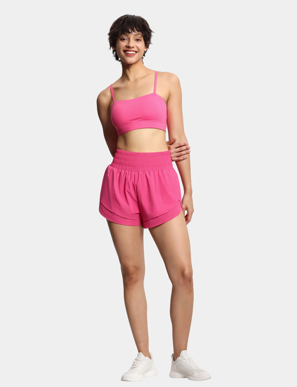 THE GYM PEOPLE Women's High Waisted Workout Shorts.