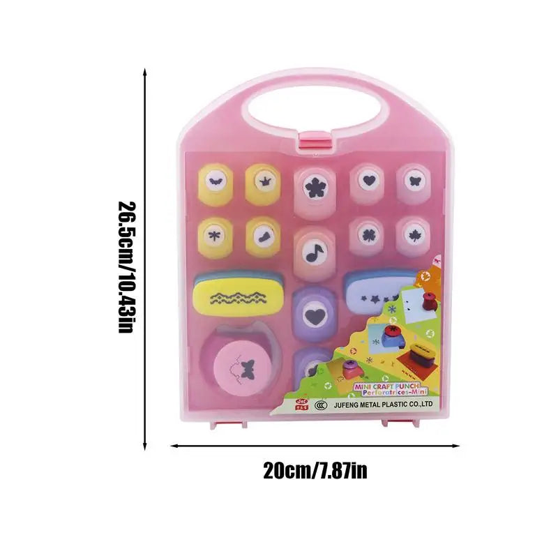 Punches For Paper Crafts 3D Crafting Punch Kit Educational Embossing Machine Lightweight Scrapbook Paper.