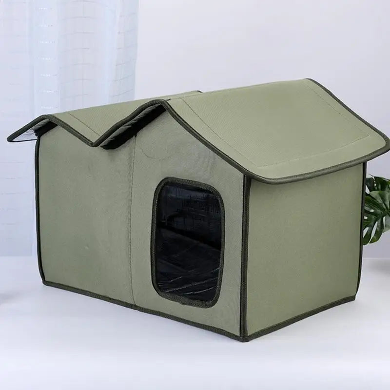 Cat House Waterproof Outdoor Winter Warm Pet Cat Cave. Foldable and Washable .
