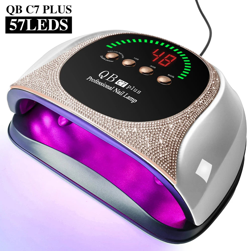 LIMEGIRL 57 UV LED Nail Dryer Professional Nail Lamp for UV Gel Nail Polish Curing Lamp with Timer Automatic Sensor .