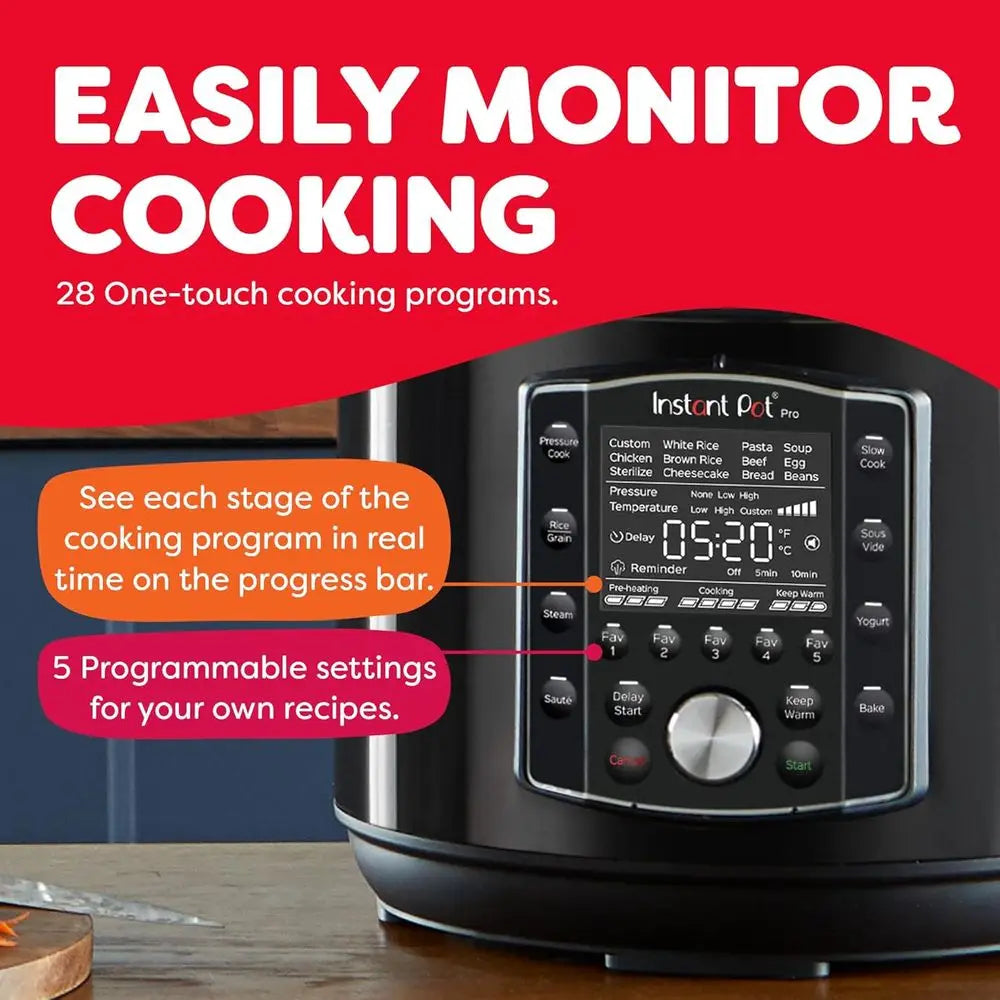 6-Quart 10-in-1 Multi-Functional Cooker: with 800+ Recipe
