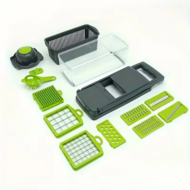 14 in 1 Multifunctional Vegetable Chopper.Food Grate Food Chopper. Vegetable Slicer Dicer Cut