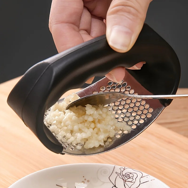 Stainless Steel Garlic Press 10cm,