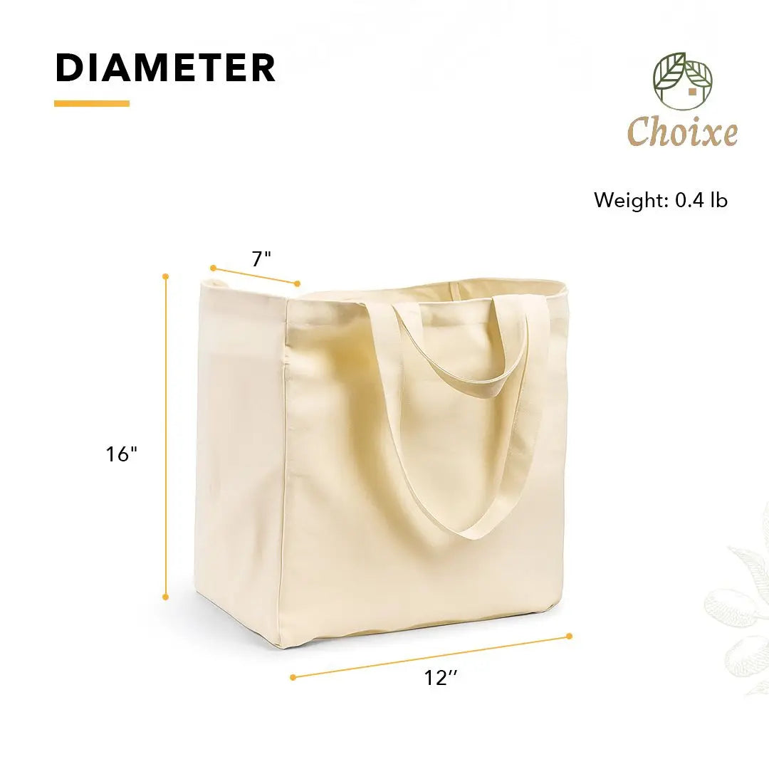 Reusable Organic Cotton Mesh Grocery Bag, with 6 Internal Sleeves, Eco-Friendly Washable, .
