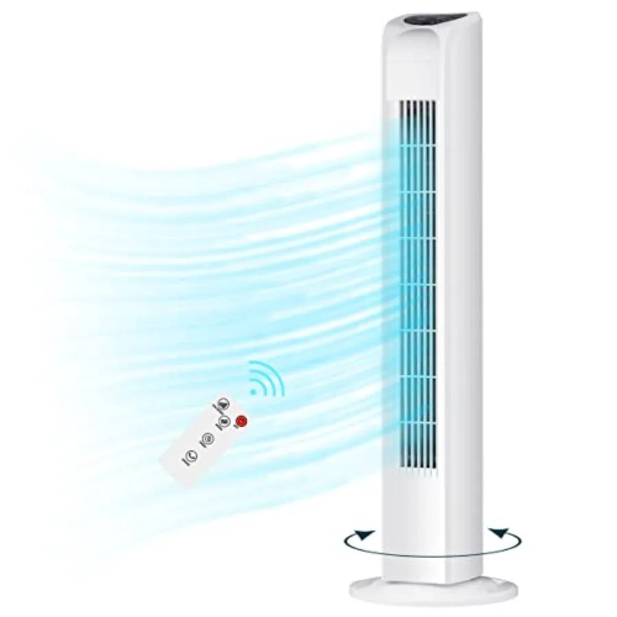Oscillating Tower Fan with Remote