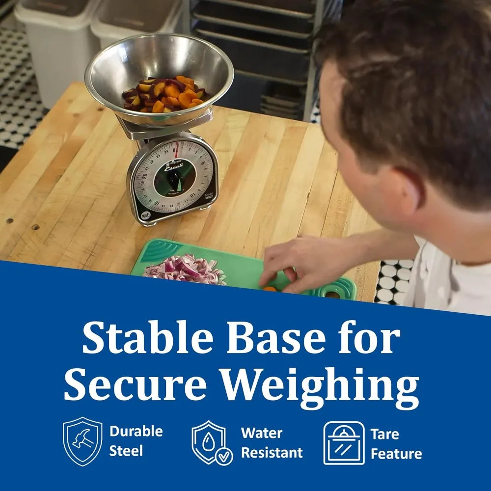 .Mechanical Dial Scale Manual Food Scale with 2 Pound Capacity .