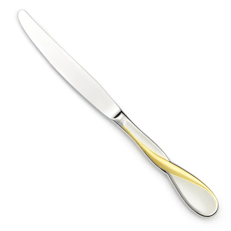 GOLDEN AQUARIUS Stainless Gold Accent Silverware .