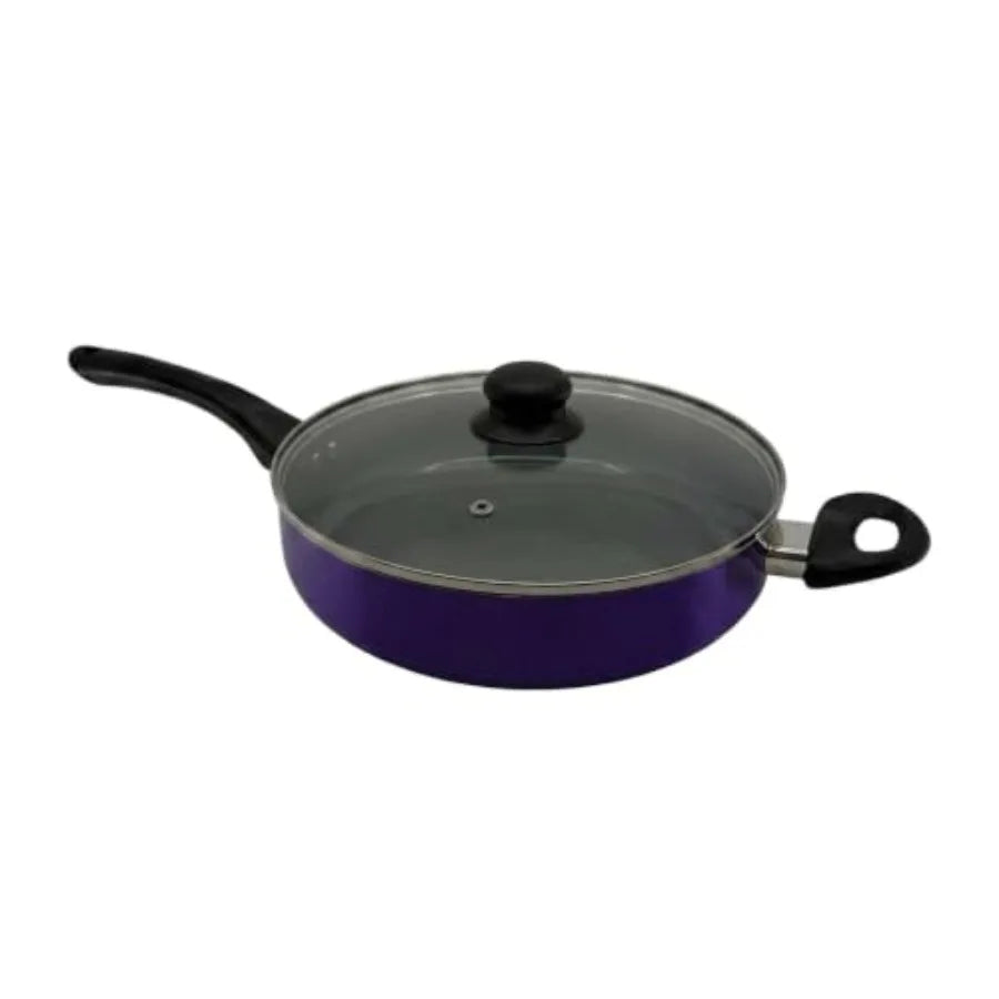20-Piece Ceramic Metallic Cookware Set ., Nonstick Coating, Silver-Grey Finish, Scratch-Resistant .